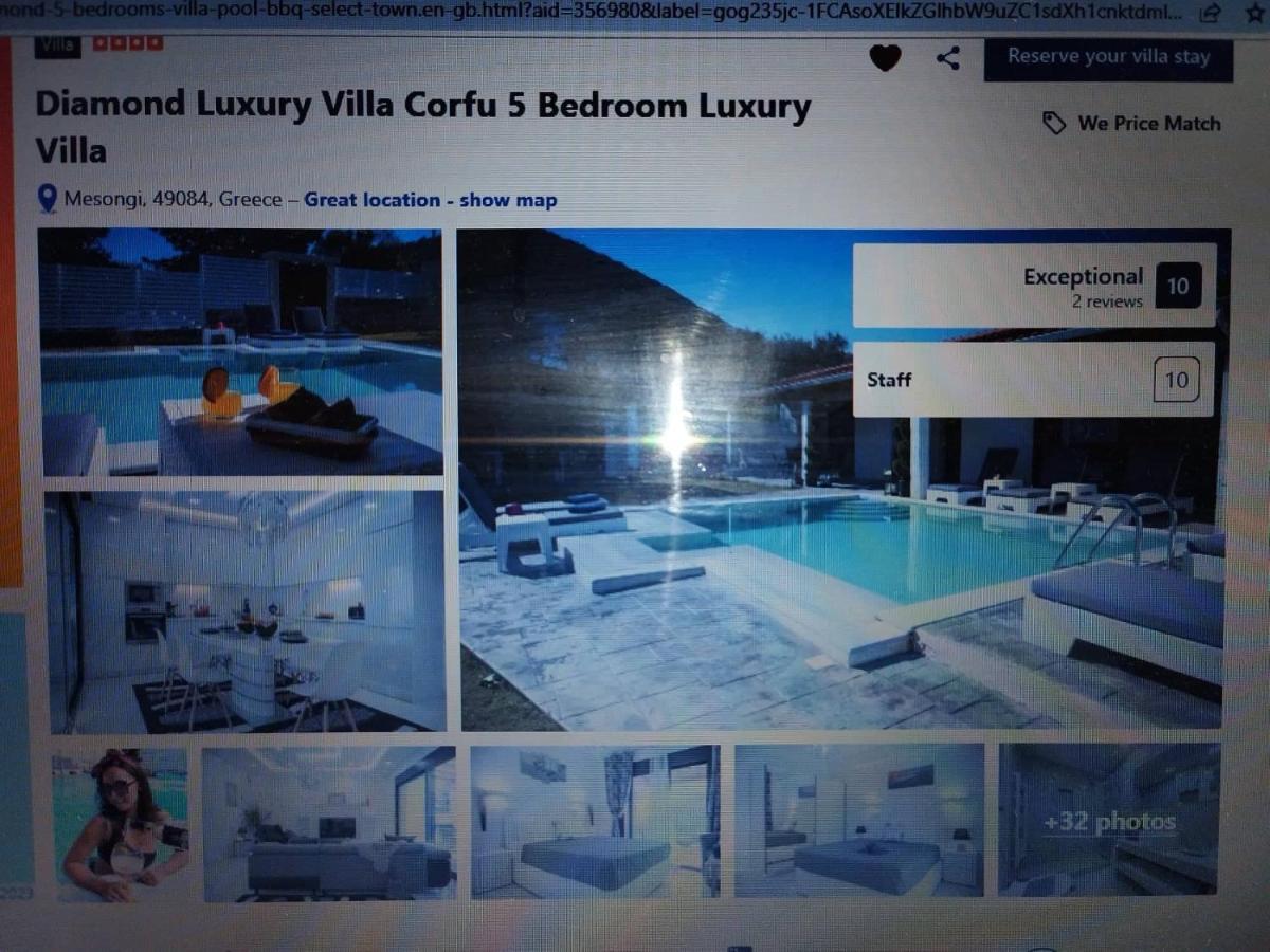 Diamond Luxury Villa Corfu Kato Spilaion المظهر الخارجي الصورة